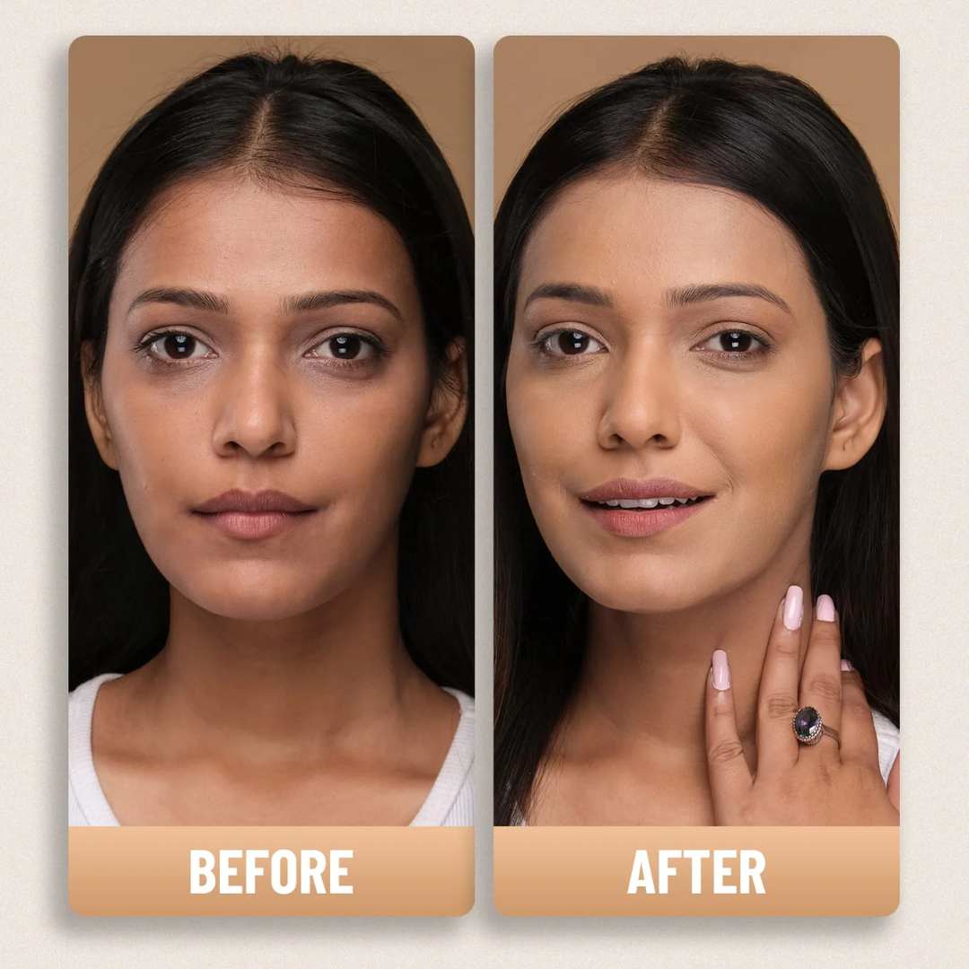 Makeup Revolution Ultimate Glow Bundle: Skin Silk Serum Foundation & Multi Glow Balm | Hydrating & Radiant Skin Duo