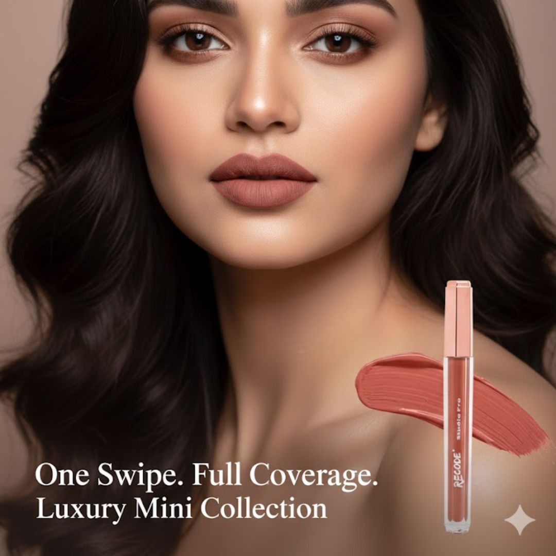 RECODE Mini Matte Collection Set | 10 Luxe Mini Matte Liquid Lipsticks | Waterproof & Long Lasting