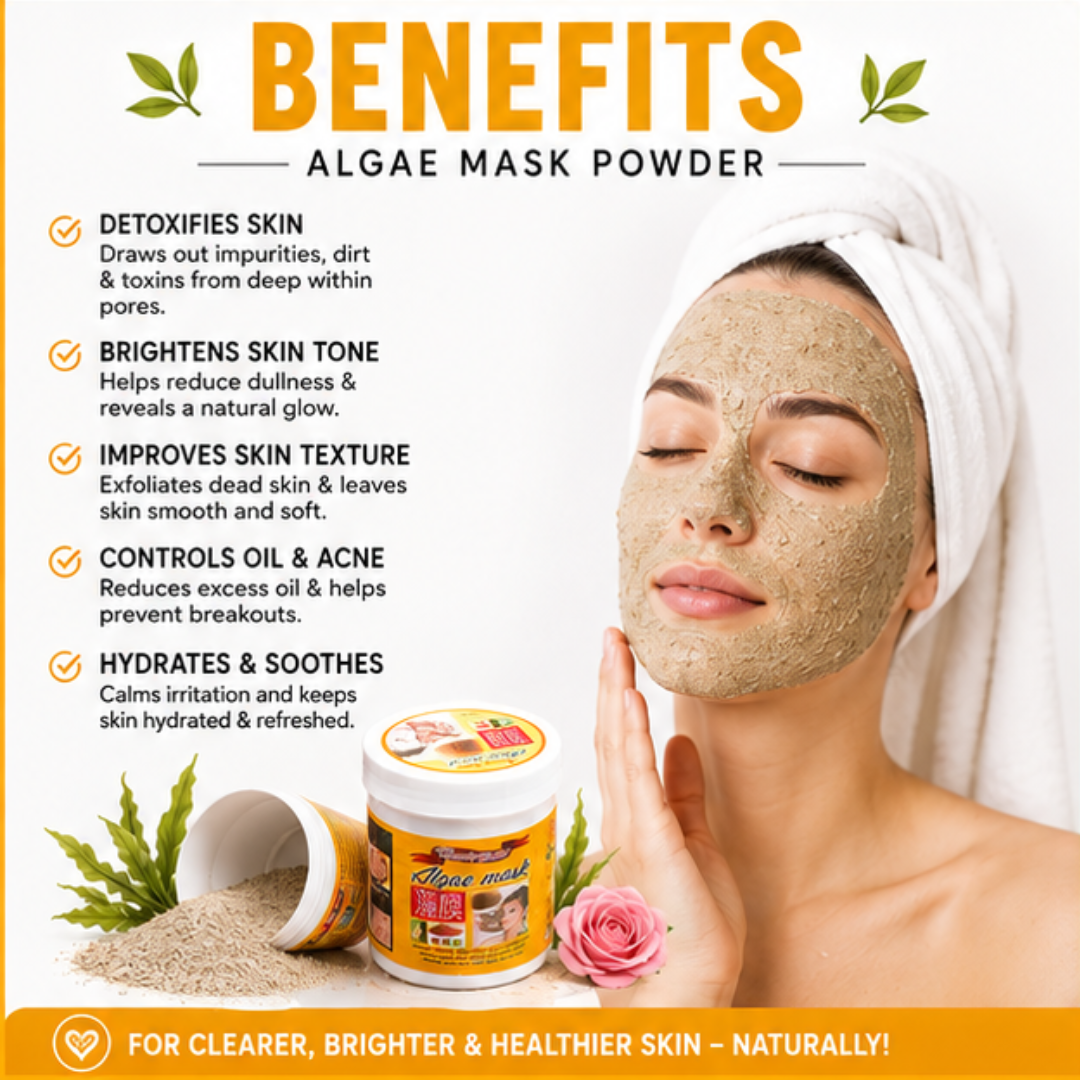 Beauty Wallet Algae Mask – Glass Skin Glow in Minutes | Helps Fade Dark Spots & Pigmentation | Brightens Uneven Skin Tone, Tightens Pores & Deeply Hydrates | Smooth, Soft, Plump & Radiant Skin