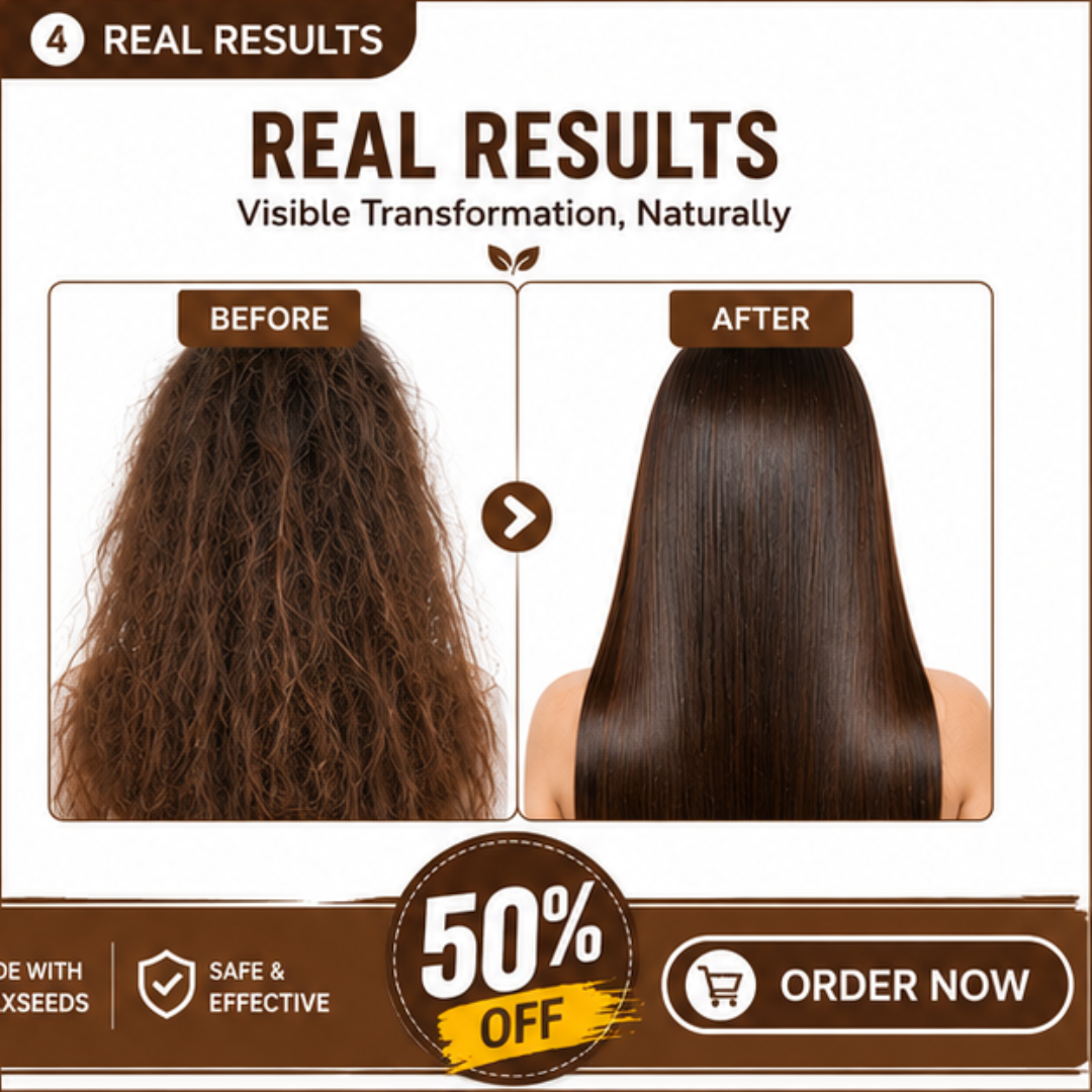 ALPS Flaxseeds Gel for Hair – Natural Care for Strong, Smooth & Healthy Hair – Controls Frizz, Deeply Moisturizes & Strengthens from Root to Tip – 100% Natural, Lightweight, Non-Sticky