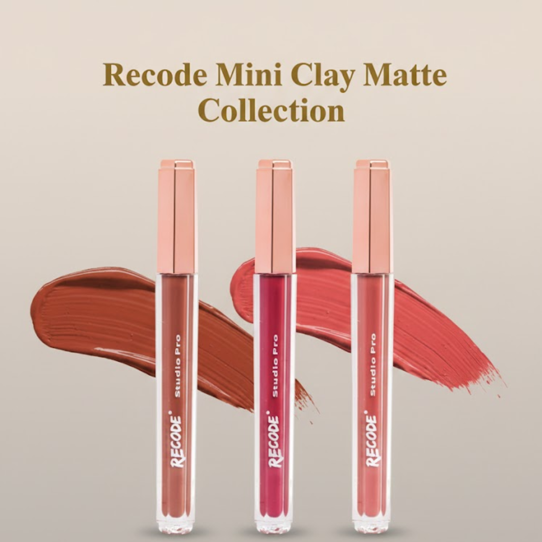 RECODE Mini Matte Collection Set | 10 Luxe Mini Matte Liquid Lipsticks | Waterproof & Long Lasting