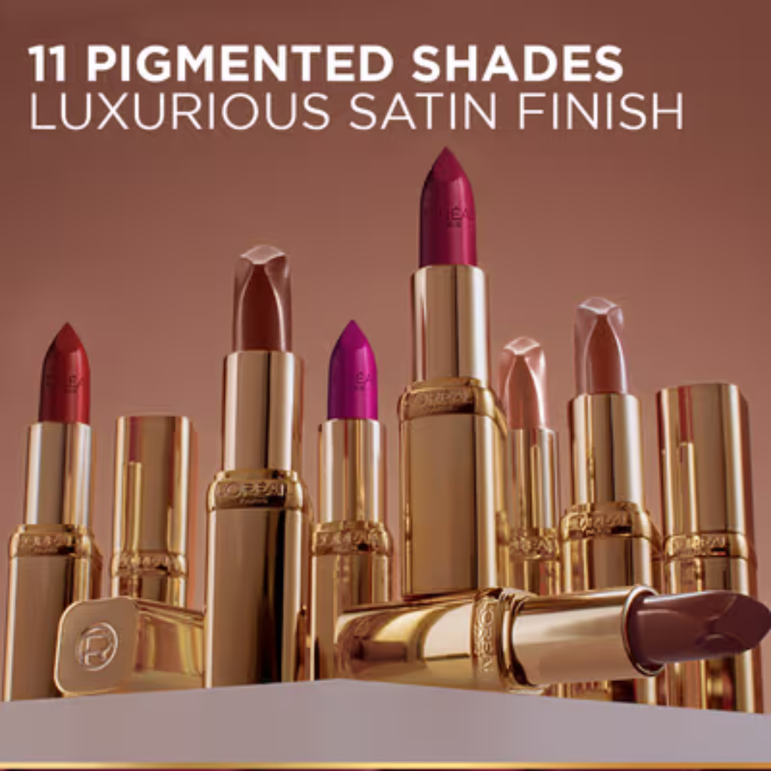 L'Oréal Color Riche Satin Lipstick | Infused with Omega 3, Vitamin E & Argan Oil, Luxurious Satin Finish