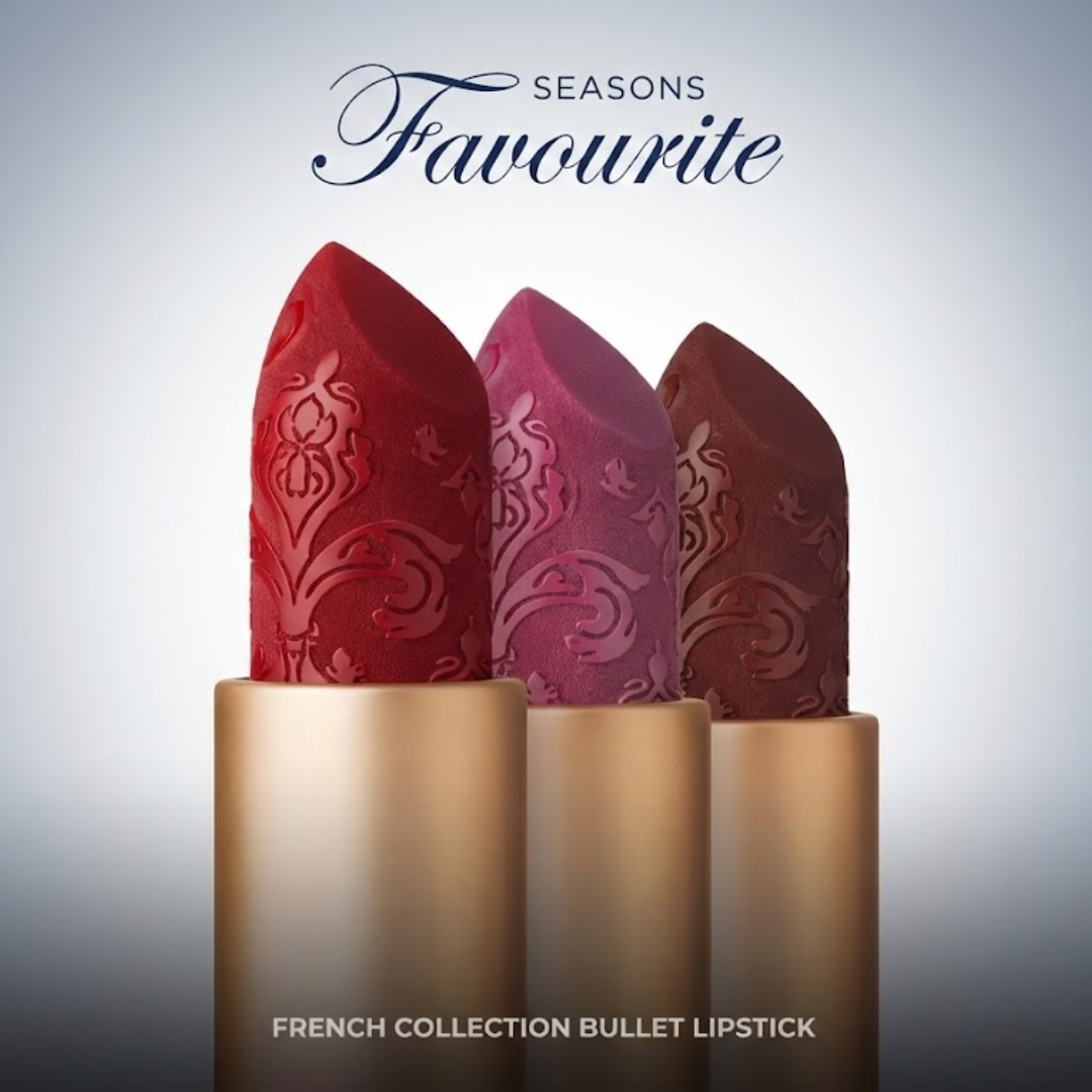Pilgrim French Collection Matte Bullet Lipstick – High-Impact Comfort Matte | Rich Pigmentation