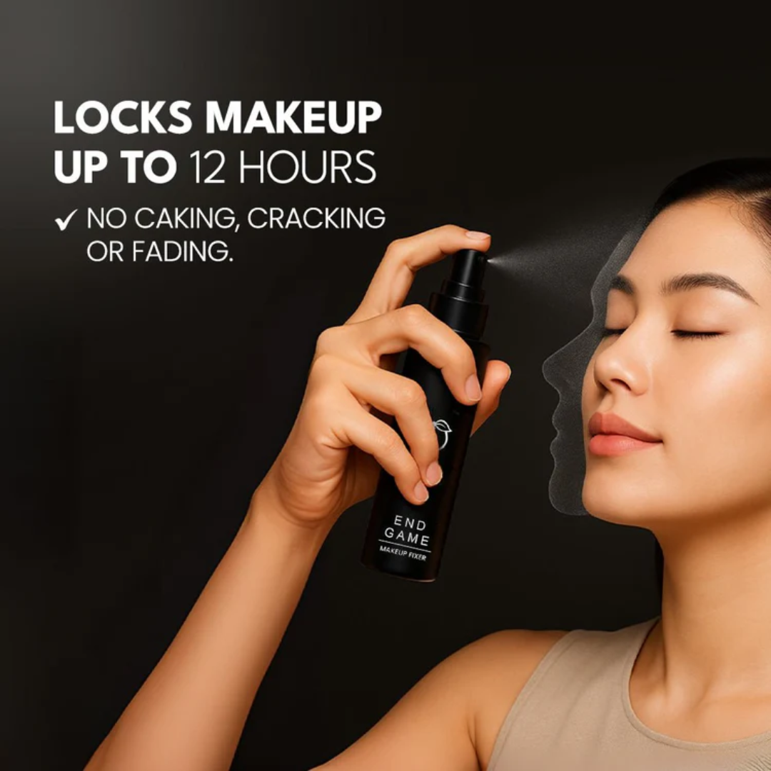 FLICKA Flawless Complexion Trio | 12-Hour Makeup Fixer + Silk Touch Primer + Matte Compact with SPF | Vitamin C Enriched, Skin-Friendly & Long-Lasting