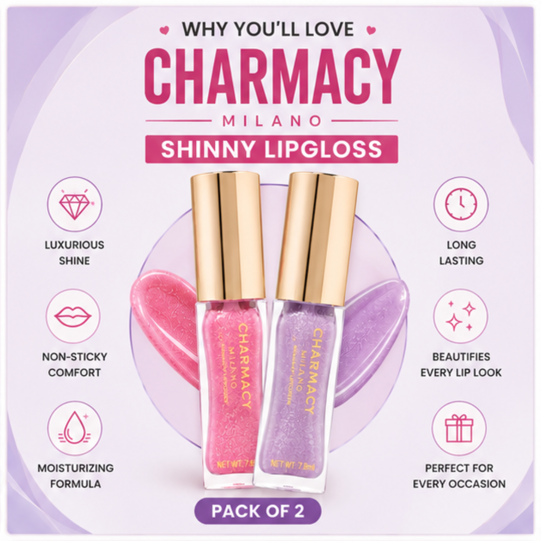 Charmacy Milano Shinny Lipgloss – High Shine, Hydrating & Non-Sticky