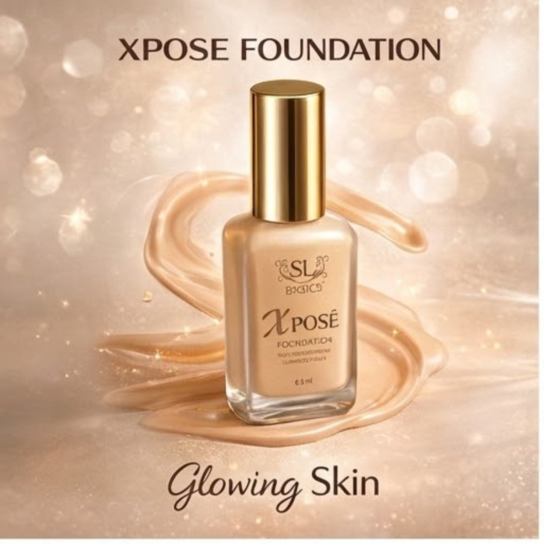 Flawless Base Bundle SL Basics Xpose Foundation + Magic Concealing Wand + FREE Beauty Blender