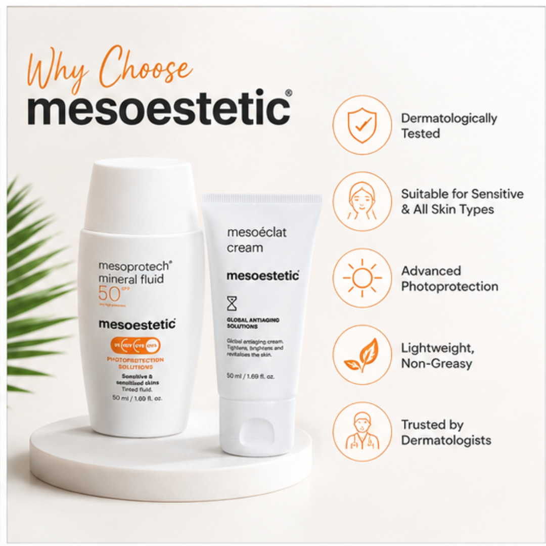 Mesoestetic Cream & Sunblock Deal - Reduce Pigmentation & Dark Spot - 50% Off - Complete care for hyperpigmentation