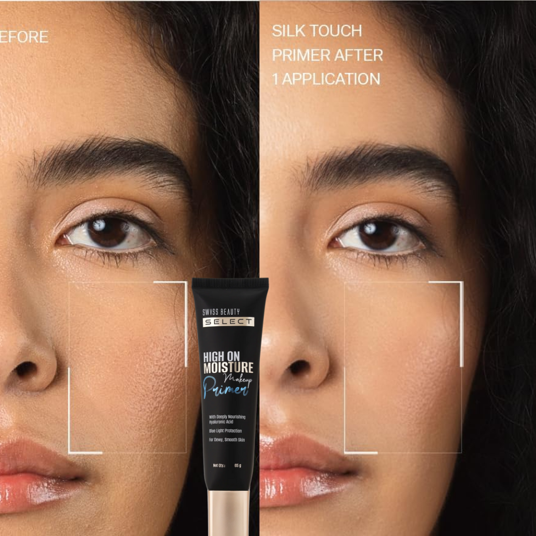 Swiss Beauty Select High On Moisture Makeup Primer – Hydration + Blue Light Protection