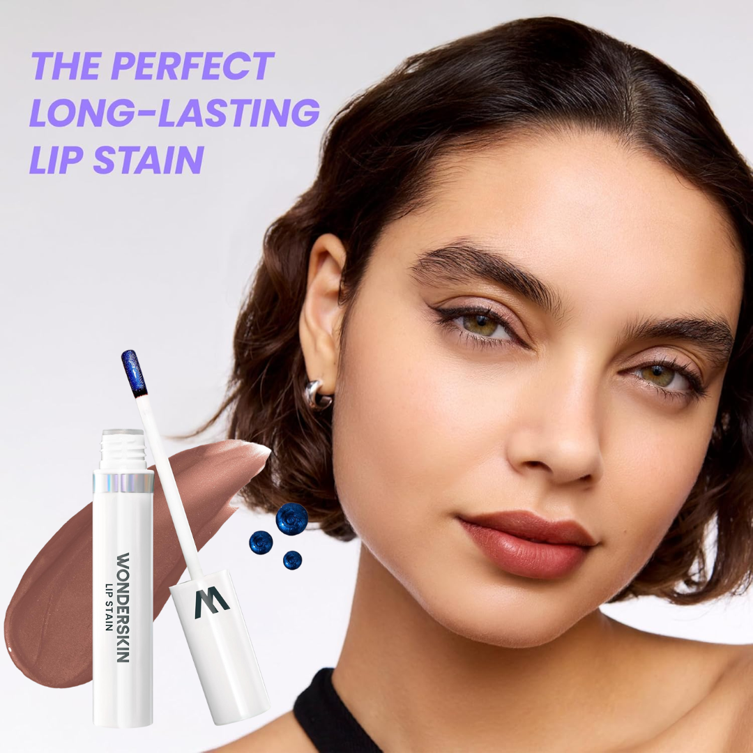 Wonderskin Wonder Blading Lip Stain Kit | 2-Step Transfer-Proof Lip Color | Long-Lasting & Smudge-Resistant