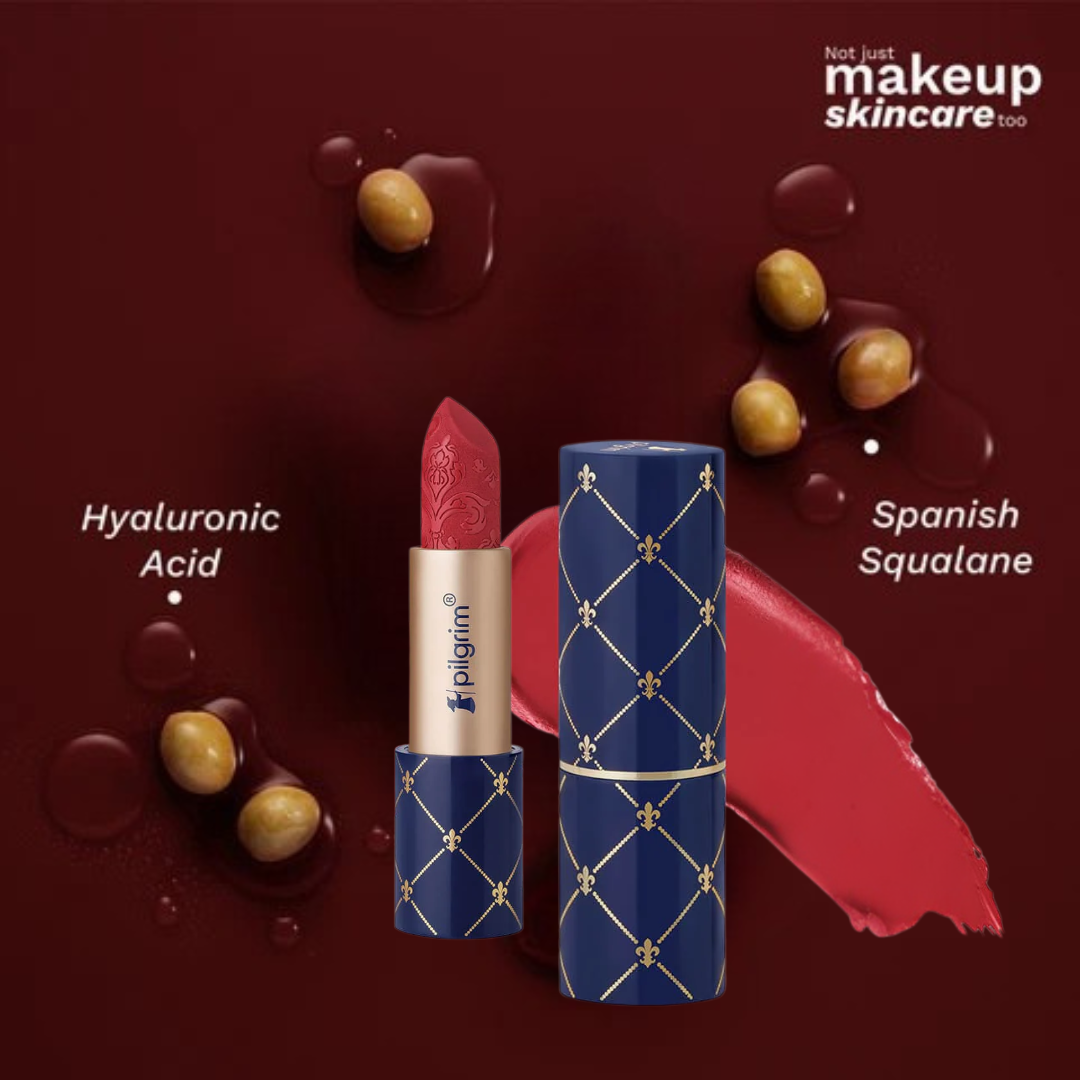 Pilgrim French Collection Matte Bullet Lipstick – High-Impact Comfort Matte | Rich Pigmentation