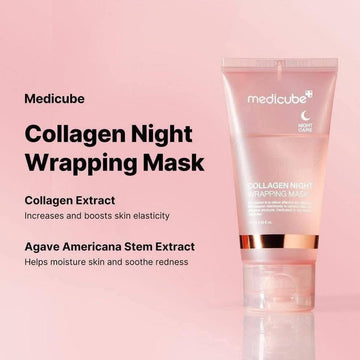 Medicube Collagen Overnight Peel-Off Mask – Firming, Hydrating & Brightening Korean Skincare