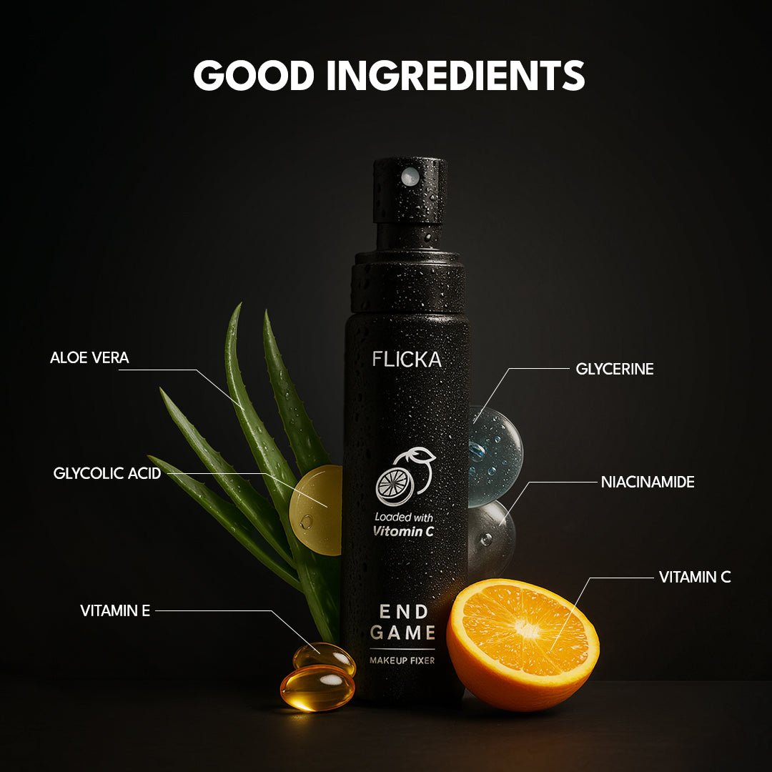 Flicka Cosmetics End Game Makeup Fixer - The Ultimate Vitamin C-Infused Setting Spray