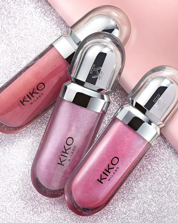KIKO Milano 3D Hydra Xtreme Lipgloss – Plump, Hydrate & Shine with 23% More Moisture (Pack of 2)